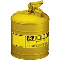Bidons s&eacute;curitaires, Type I, Acier, 2 gal. US, Jaune, Homologu&eacute; FM/List&eacute; UL/ULC CSL Industriel Inc.