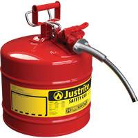 Bidons s&eacute;curitaires AccuFlow, Type II, Acier, 1 gal. US, Rouge, Homologu&eacute; FM/List&eacute; UL/ULC CSL Industriel Inc.