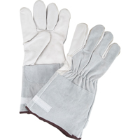 Gants de travail doubl&eacute;s pour l'hiver &agrave; dext&eacute;rit&eacute; ultime, Grand, Paume en Cuir fleur de ch&egrave;vre, Doublure en Molleton CSL Industriel Inc.