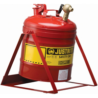 Bidon avec robinet s&eacute;curitaires pour laboratoires, Type I, Acier, 5 gal. US, Rouge, Homologu&eacute; FM CSL Industriel Inc.