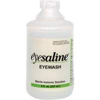 Bouteilles de solution saline pour douche oculaire, Bouteille Plein, 8 oz CSL Industriel Inc.