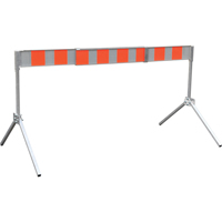 Street Barricade, A-Frame, 6' L x 5-1/2" H, Orange/White CSL Industriel Inc.