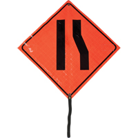 Narrow Road Rolled Sign, 24" x 24", Vinyl, Pictogram CSL Industriel Inc.
