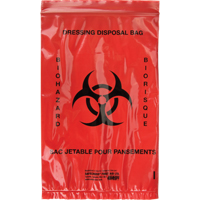 Hazardous Waste Bags, Infectious Waste, 9" L x 6" W CSL Industriel Inc.