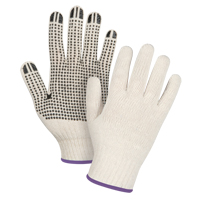 Heavyweight Dotted String Knit Gloves, Poly/Cotton, Single Sided, 7 Gauge, X-Small CSL Industriel Inc.