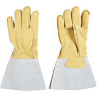Gants pour monteur de lignes, Grand, Paume en Cuir fleur de vache, Doublure en Coton CSL Industriel Inc.