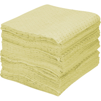 Feuilles absorbantes en fibres fines de premi&egrave;re qualit&eacute;, Mati&egrave;res dangereuses, 15" x 17", 30 gal. d'absorption CSL Industriel Inc.