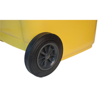 Yellow Mobile Container, Polyurethane, 63 Gallons/63 US gal. CSL Industriel Inc.