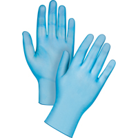 Gants jetables de calibre m&eacute;dical, Petit, Vinyle, 4,5 mils, Sans poudre, Bleu, Classe 2 CSL Industriel Inc.