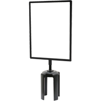 Tensabarrier&reg; Sign Frame with Adapter, Black CSL Industriel Inc.