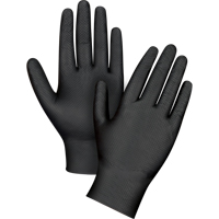 Gants d'examen de poids lourd &agrave; prise tactile, Petit, Nitrile, 8 mils, Sans poudre, Noir CSL Industriel Inc.