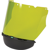 V-Gard&reg; Visor with Chin Protector for Arc Flash Application, Polycarbonate, Green Tint CSL Industriel Inc.