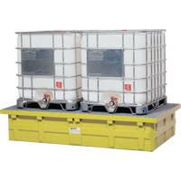 GRV double &agrave; dessus bas sans drain, Capacit&eacute; de d&eacute;versement 385 gal. US, 110" x 55" x 20" CSL Industriel Inc.