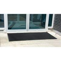Outdoor Entrance Matting, Rubber, Scraper Type, Textured Pattern, 2' x 2-2/3', Black CSL Industriel Inc.