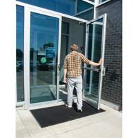 Outdoor Entrance Matting, Rubber, Scraper Type, Textured Pattern, 2' x 2-2/3', Black CSL Industriel Inc.