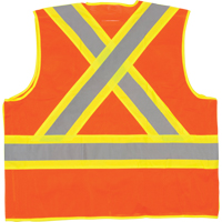 5-Point Tear-Away Premium Safety Vest , High Visibility Orange, Large/X-Large, Polyester CSL Industriel Inc.