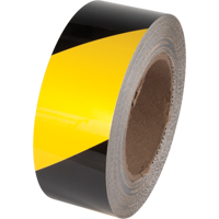 Ruban de marquage pour plancher Tuff Mark, 3" x 100', Polyester, Noir et jaune CSL Industriel Inc.