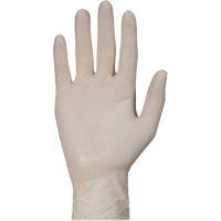 Gants jetables de calibre examen m&eacute;dical KeepKleen, Grand, Latex, 5 mils, Sans poudre, Blanc, Classe 2 CSL Industriel Inc.