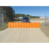 Traffic Barriers, Water-Filled, 62.25" L x 24" H, Orange CSL Industriel Inc.