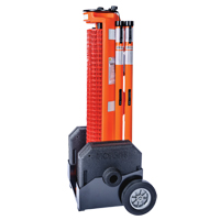 Wheeled Barrier, 50' L, Plastic, Orange CSL Industriel Inc.