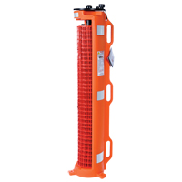 Wheeled Barrier, 50' L, Plastic, Orange CSL Industriel Inc.