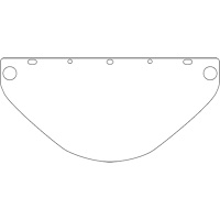Visi&egrave;re d&eacute;coup&eacute;e &agrave; l'emporte-pi&egrave;ce Dynamic, PETG, Teinte Transparent CSL Industriel Inc.