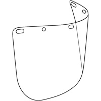 Visi&egrave;re d&eacute;coup&eacute;e &agrave; l'emporte-pi&egrave;ce Dynamic, Polycarbonate, Teinte Transparent CSL Industriel Inc.