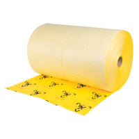 Rouleaux d'avertissement de premi&egrave;re qualit&eacute; - absorbants haute visibilit&eacute;, Lourd, 150' lo x 30" la, Absorption 57 gal. CSL Industriel Inc.