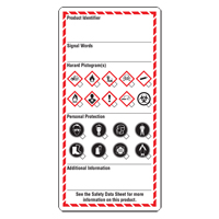 Workplace Labels, Cardstock, 3" W x 6" H, English CSL Industriel Inc.