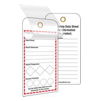 GHS Self-Laminating Workplace Tags, Cardstock, 3" W x 6" H, English CSL Industriel Inc.