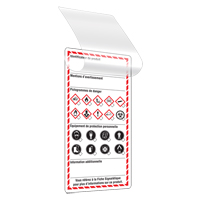 Self-Laminating Workplace Tags, Cardstock, 3" W x 6" H, French CSL Industriel Inc.