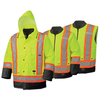 5021BB Waterproof 6-in-1 Safety Parka, High Visibility Lime-Yellow, 2X-Large CSL Industriel Inc.