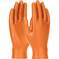 Grippaz Skins Ambidextrous Disposable Gloves, Small, Nitrile, 6-mil, Powder-Free, Orange CSL Industriel Inc.
