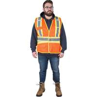 Flame-Resistant Surveyor Vest, High Visibility Orange, 2X-Large, Polyester CSL Industriel Inc.
