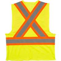 Traffic Safety Vest, High Visibility Lime-Yellow, 2X-Large, Polyester CSL Industriel Inc.