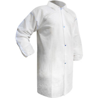 Disposable Lab Coat, Polypropylene, White, Medium CSL Industriel Inc.