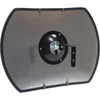 Miroir convexe rectangulaire/rond avec support, 12" h x 18" la, Int&eacute;rieur/Ext&eacute;rieur CSL Industriel Inc.