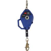 Cordage de s&eacute;curit&eacute; autor&eacute;tractable avec verrouillage intelligent, 30', Acier galvanis&eacute;, Pivotant CSL Industriel Inc.