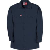 Chemise de travail de protection contre l'arc &eacute;lectrique, Moyen (grande taille), Bleu marin CSL Industriel Inc.
