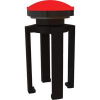Balise stroboscopique rouge et support pour le syst&egrave;me de barri&egrave;re PLUS, Noir CSL Industriel Inc.