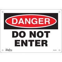 Enseigne Do Not Enter, 7" x 10", Aluminium, Anglais CSL Industriel Inc.