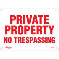 "Private Property" Sign, 7" x 10", Plastic, English CSL Industriel Inc.