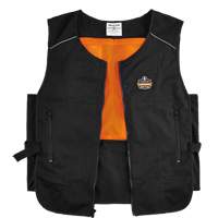 Chill-Its&reg; 6260 Lightweight Phase Change Cooling Vest with Packs, Small/Medium, Black CSL Industriel Inc.