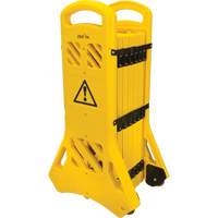 Barri&egrave;re mobile portative, 40" h x 13' lo, Jaune CSL Industriel Inc.