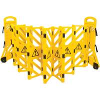 Barri&egrave;re mobile portative, 40" h x 13' lo, Jaune CSL Industriel Inc.