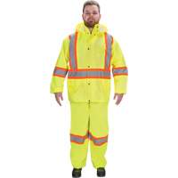 V&ecirc;tements imperm&eacute;ables RZ1000, Polyester, Petit, Jaune lime haute visibilit&eacute; CSL Industriel Inc.