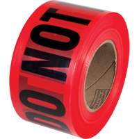 Ruban pour barricades Danger Do Not Enter PrimeGuard, Anglais, 3" la x 1000' lo, Noir/rouge CSL Industriel Inc.