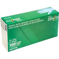Puncture-Resistant Medical-Grade Disposable Gloves, 2X-Large, Nitrile, 4.5-mil, Powder-Free, Blue, Class 2 CSL Industriel Inc.