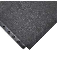Tapis antifatigue 24/Seven Locksafe, Lisse, 3' x 3' x 5/8", Noir, Caoutchouc naturel CSL Industriel Inc.