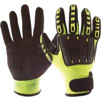 Back Tracker Impact Gloves with Back of Hand Protection, Small, Nitrile Palm, Hook & Loop Cuff CSL Industriel Inc.